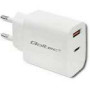 QOLTEC 51714 Charger 18W 5-12V 1.5-3A USB type C PD USB QC 3.0 White