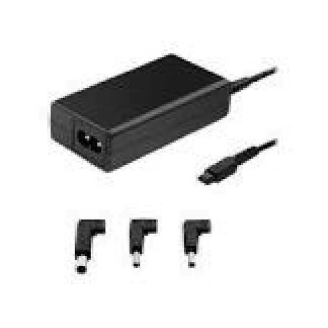 QOLTEC 51762 Power adapter designed for Dell 65W 3 plugs