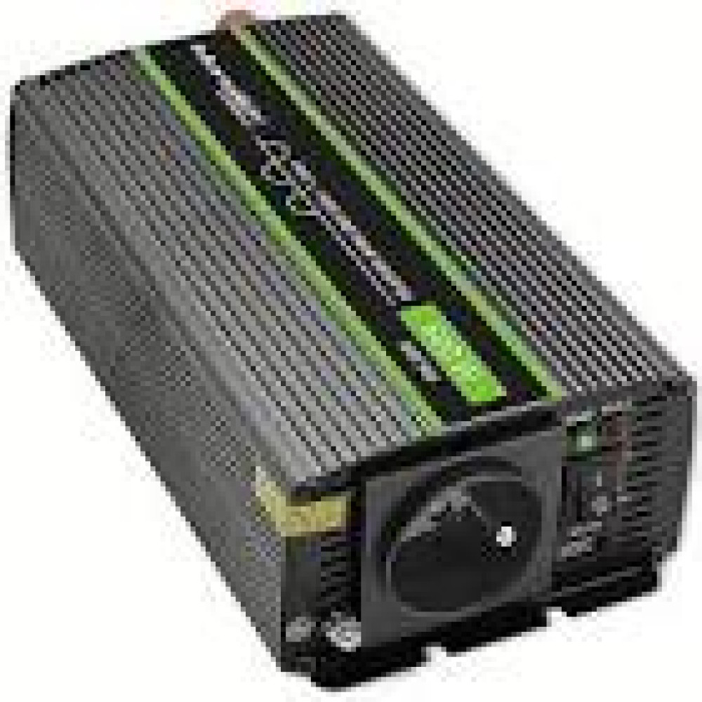 QOLTEC 51925 Monolith voltage converter 1200 MS Wave / 12V to 230V / 600/1200W / USB