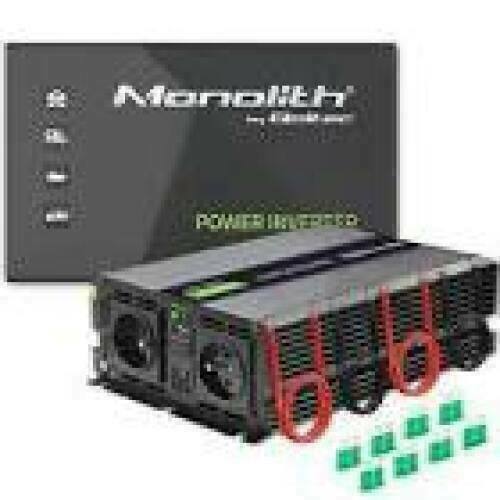 QOLTEC 51928 Monolith voltage converter 4000 MS Wave / 12V to 230V / 2000/4000W / USB