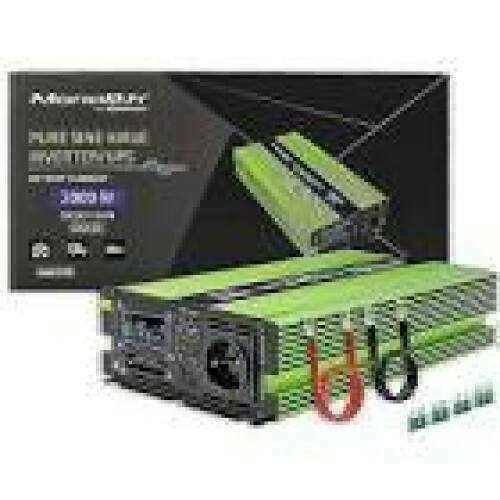 QOLTEC 51934 Pure Sine Wave Inverter Monolith / 1000W / 2000W / 12V to 230V