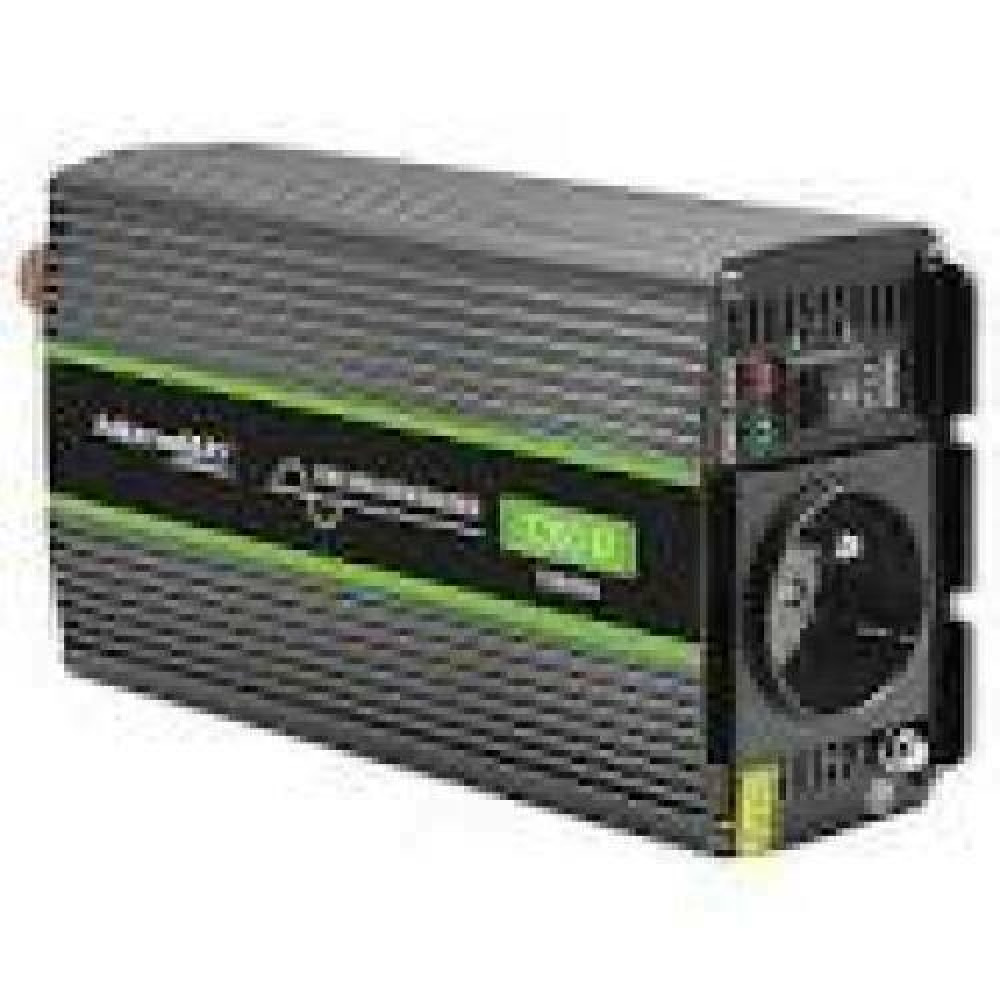 QOLTEC 51937 Pure Sine Wave Inverter Monolith / 600W / 1200W / 24V to 230V