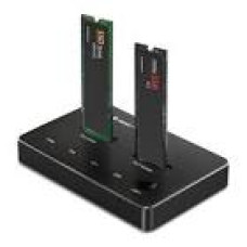 QOLTEC 52274 M.2 SSD drive docking station NVMe SATA USBC DUAL 2 x 2TB