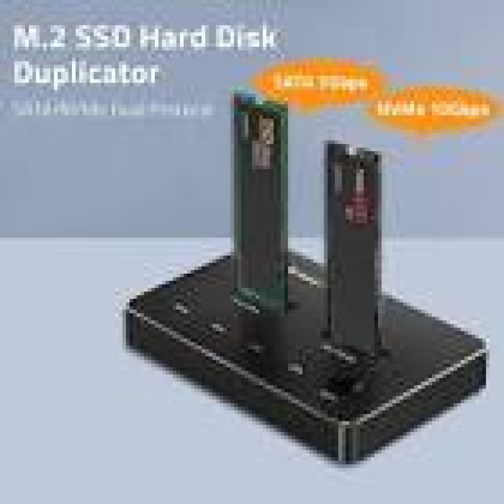 QOLTEC 52274 M.2 SSD drive docking station NVMe SATA USBC DUAL 2 x 2TB