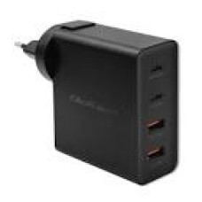 QOLTEC 52383 GaN POWER PRO charger 2xUSB-C 2xUSB 130W 5-20V 1.5-5A PD Black