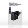 QOLTEC 52383 GaN POWER PRO charger 2xUSB-C 2xUSB 130W 5-20V 1.5-5A PD Black