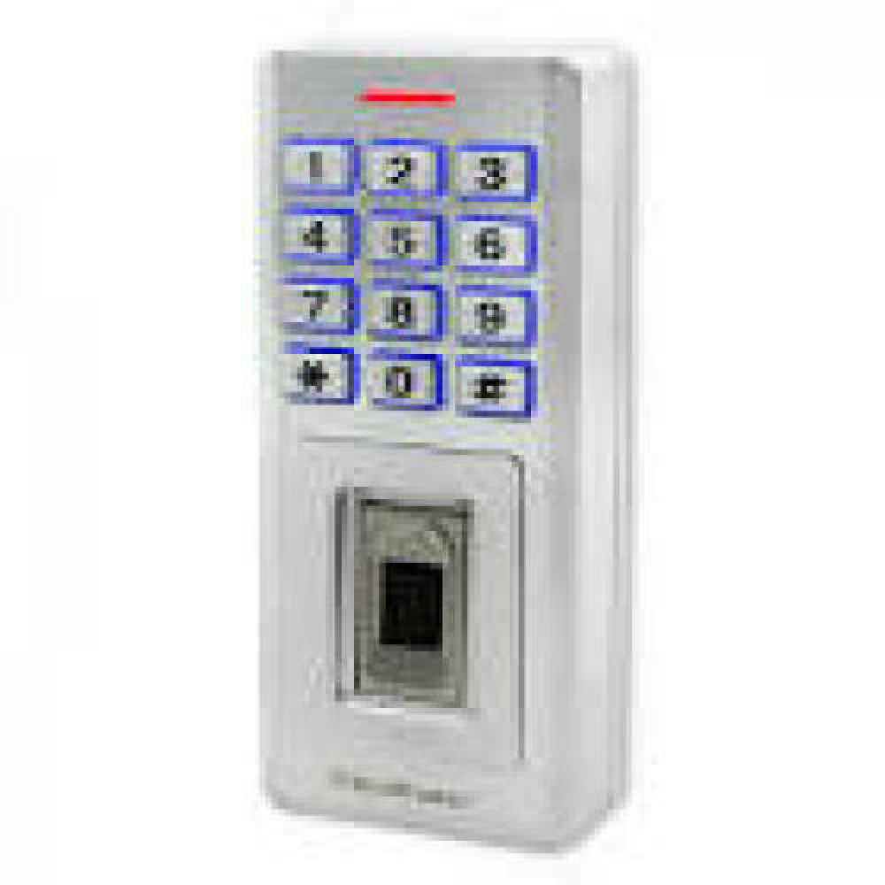QOLTEC 52447 Code lock OBERON with fingerprint reader RFID Code Card key fob Doorbell IP68 EM
