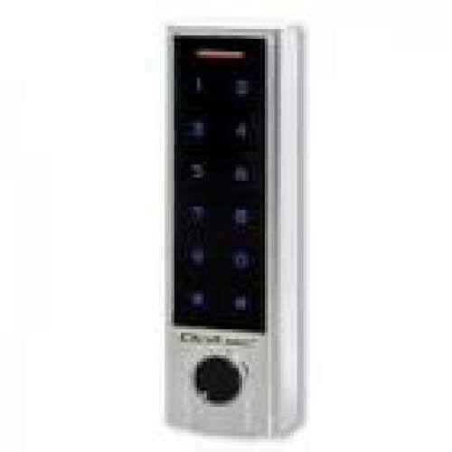 QOLTEC 52448 Code lock TITAN with fingerprint reader RFID BT 4.0 Code Card key fob Doorbell IP68 EM