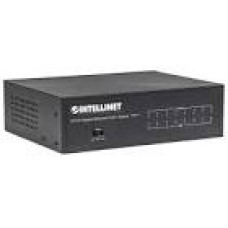 INTELLINET 561204 8-Port PoE+ Gigabit Switch 8 x PoE Ports IEEE 802.3at/af Power-over-Ethernet PoE+/PoE confirm 60W Desktop