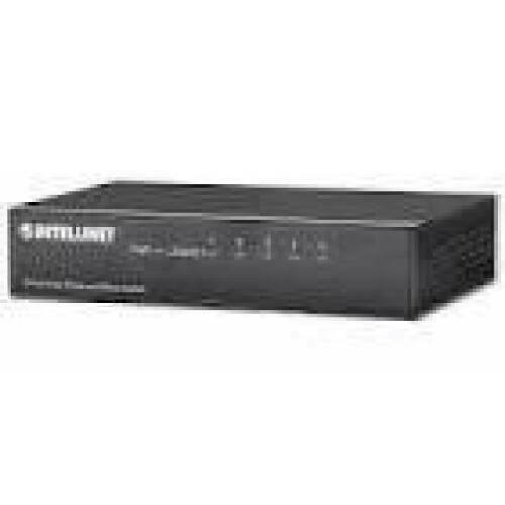 INTELLINET 5-Port Fast Ethernet Switch Desktop Size Plastic IEEE 802.3az Energy Efficient Ethernet Black