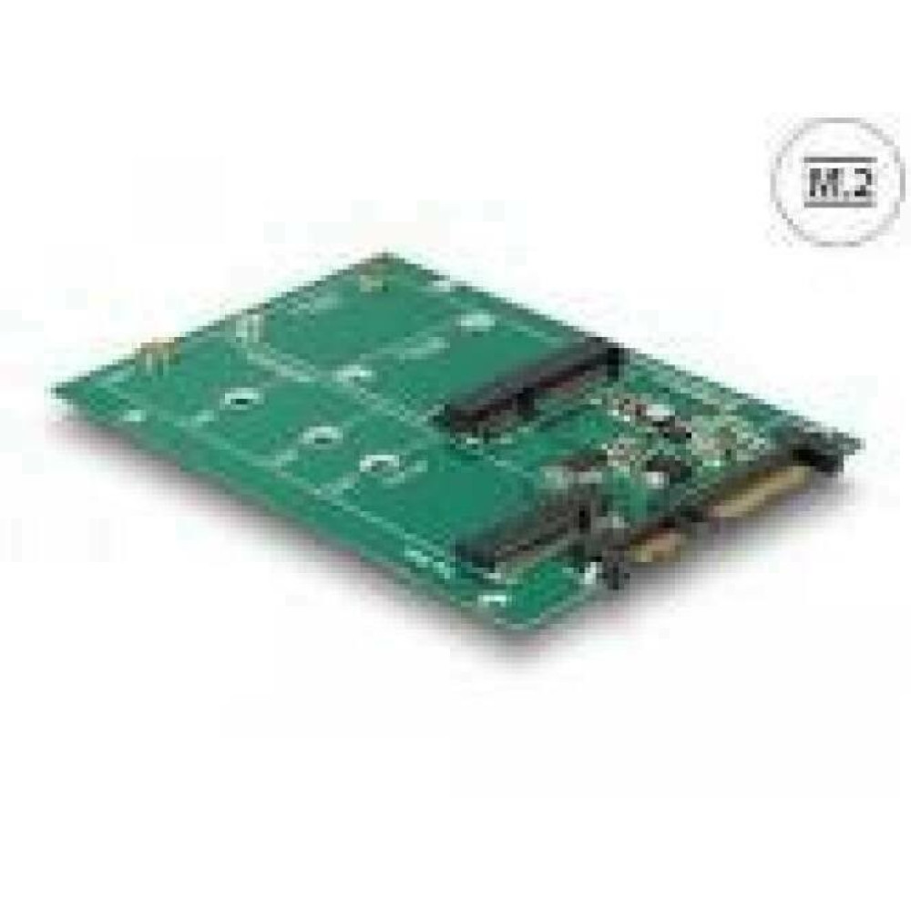 DELOCK Converter SATA 22 pin > 1 x M.2 + 1 x mSATA