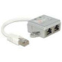 DELOCK RJ45 Port Doppler 1 x RJ45 plug > 2 x RJ45 port (2 x Ethernet)