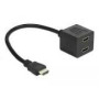 DELOCK Adapter HDMI High Speed with Ethernet 1x male > 2x female