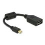 DELOCK Adapter mini Displayport male > Displayport female black