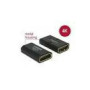DELOCK Adapter High Speed HDMI with Ethernet - HDMI-A female > HDMI-A female 4K Gender Changer black
