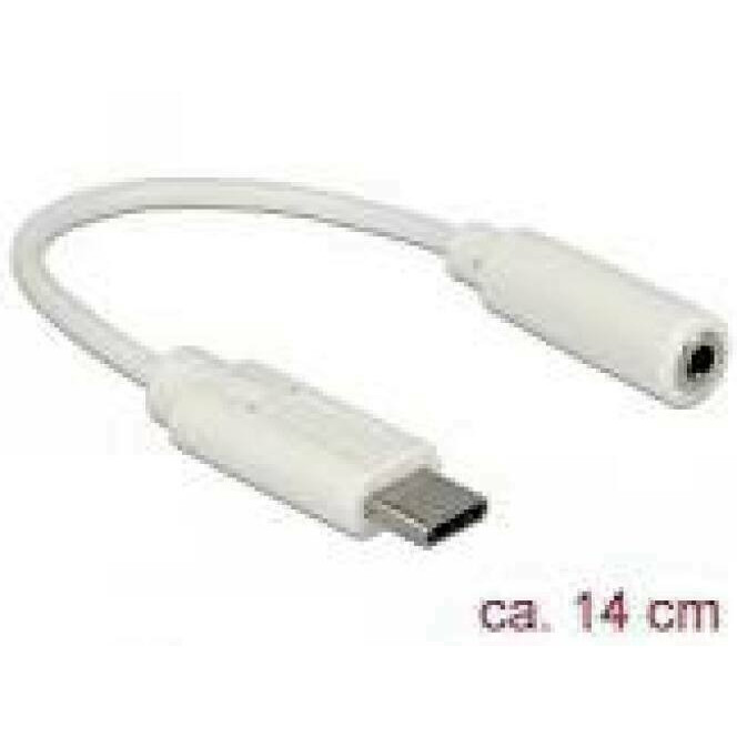DELOCK Audio Adapter USB Type-C male > Stereo Jack female 14 cm