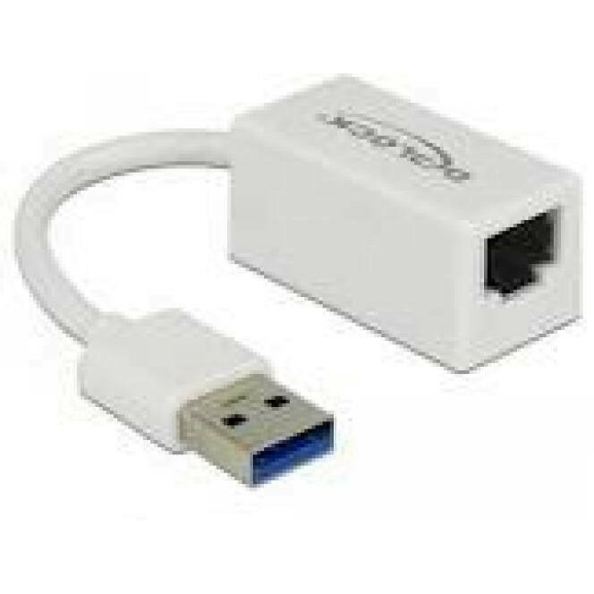 DELOCK Adapter SuperSpeed USB USB 3.1 Gen 1 with USB Type-A male > Gigabit LAN 10/100/1000 Mbps compact black