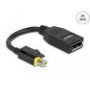 DELOCK Mini DisplayPort 1.4 to DisplayPort Adapter with latch 8K 60 Hz
