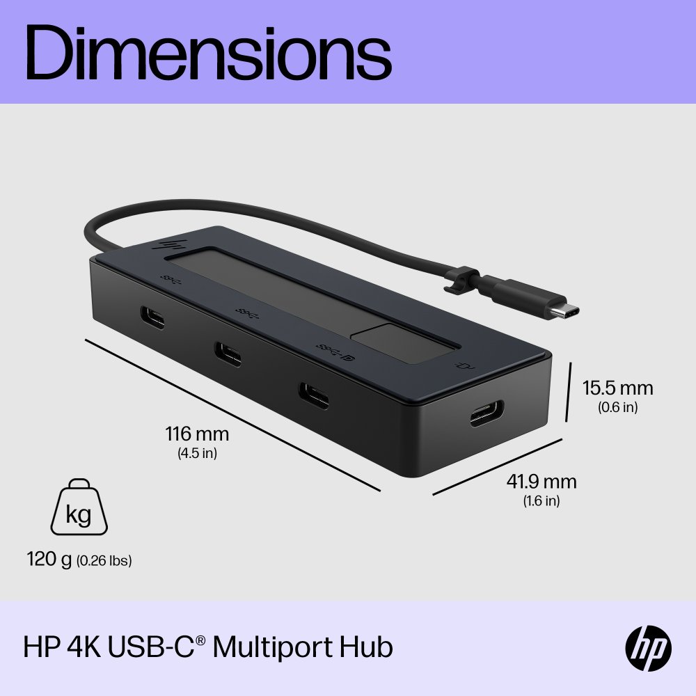 HP 4K USB-C Multiport Hub (EU)