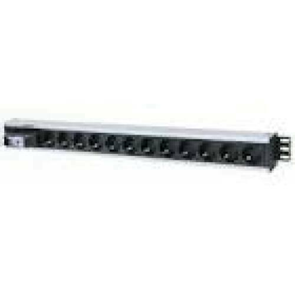 INTELLINET 19inch Vertical PDU 12-way with single air switch 3m power cord Vertical mounting 1.5 U No Surge Protection