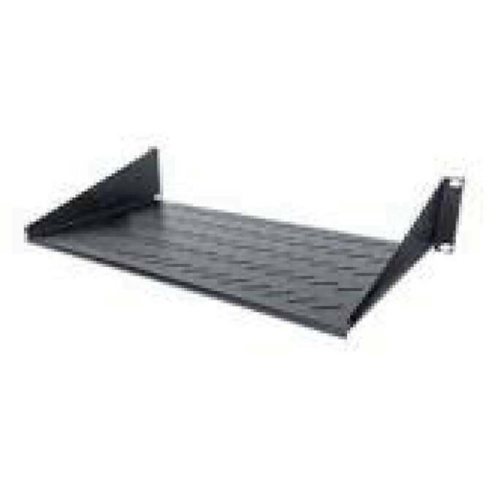 INTELLINET 19inch Cantilever Shelf 2U 2-Point Front Mount 250mm Depth Black