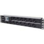 INTELLINET 19inch Power Strip 15-Output PDU with Double Air Switch 3m Power Cord