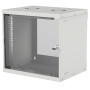 INTELLINET 19inch 48.26cm Basic Wallmount Cabinet 9U 487x540x400mm H x W x D IP20-Rated Housing Flatpack Gray