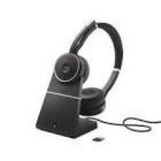 JABRA Evolve 75 SE MS Stereo Headset on-ear Bluetooth wireless active noise cancelling USB Certified Microsoft Teams LINK 380a M