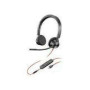 HP Poly Blackwire 3325 Blackwire 3300 series headset on-ear wired active noise cancelling 3.5mm jack USB-A black Microsoft Teams