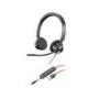 HP Poly Blackwire 3325 Blackwire 3300 series headset on-ear wired active noise cancelling 3.5mm jack USB-A black Microsoft Teams