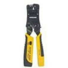 INTELLINET Crimping Tool and Cable Tester 2-in-1 Crimper and Cable Tester - Cuts Strips Terminates and Tests