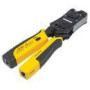 INTELLINET Crimping Tool and Cable Tester 2-in-1 Crimper and Cable Tester - Cuts Strips Terminates and Tests