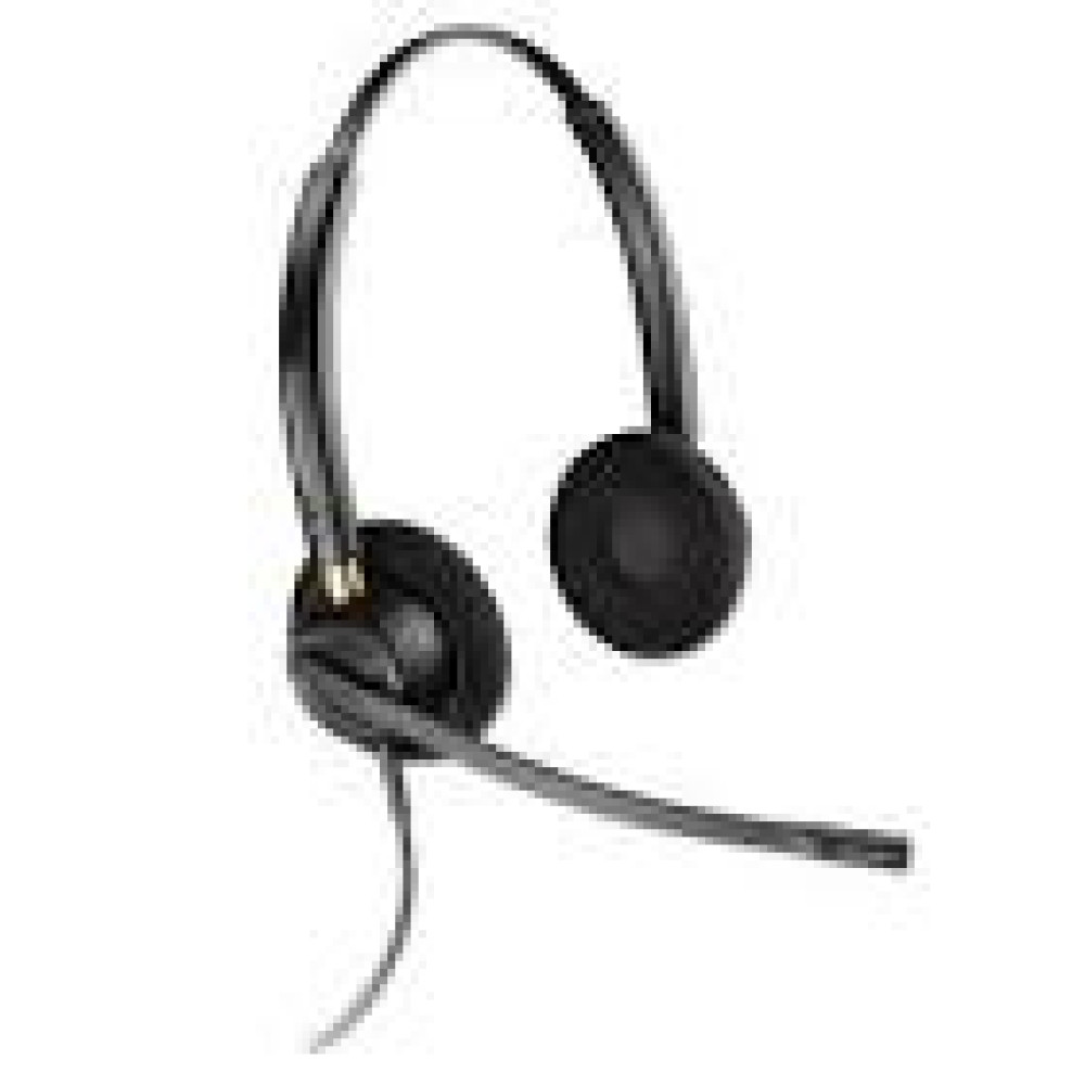 HP Poly EncorePro 520 EncorePro 500 series headset on-ear wired active noise cancelling Quick Disconnect black UC certified