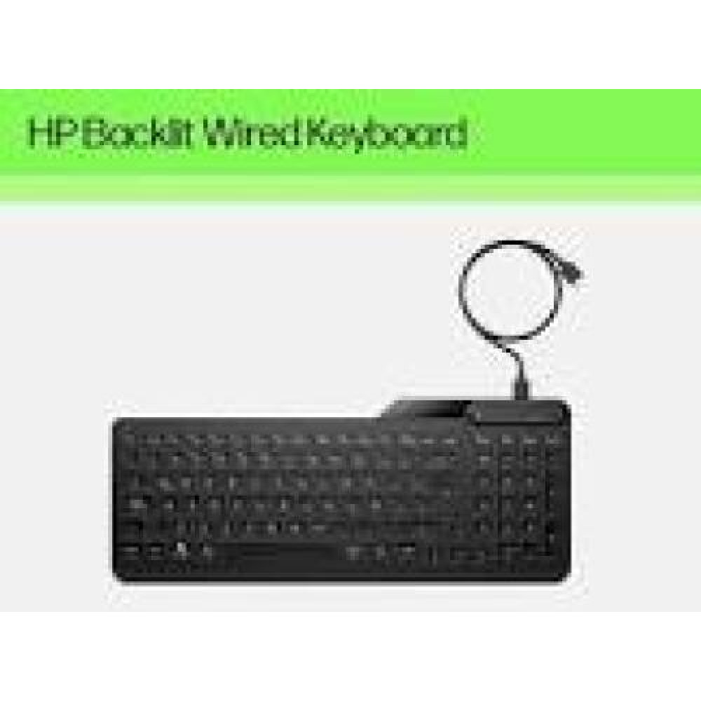 HP 405 Multi-Device Backlit Wired Keyboard