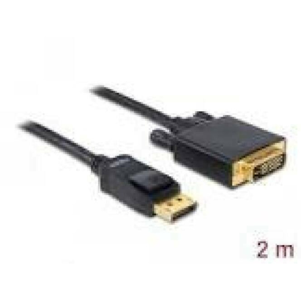 DELOCK Cable Displayport > DVI 24+1 m/m 2m