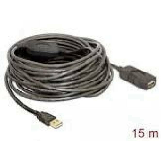 DELOCK Cable USB 2.0 Extension active 15 m