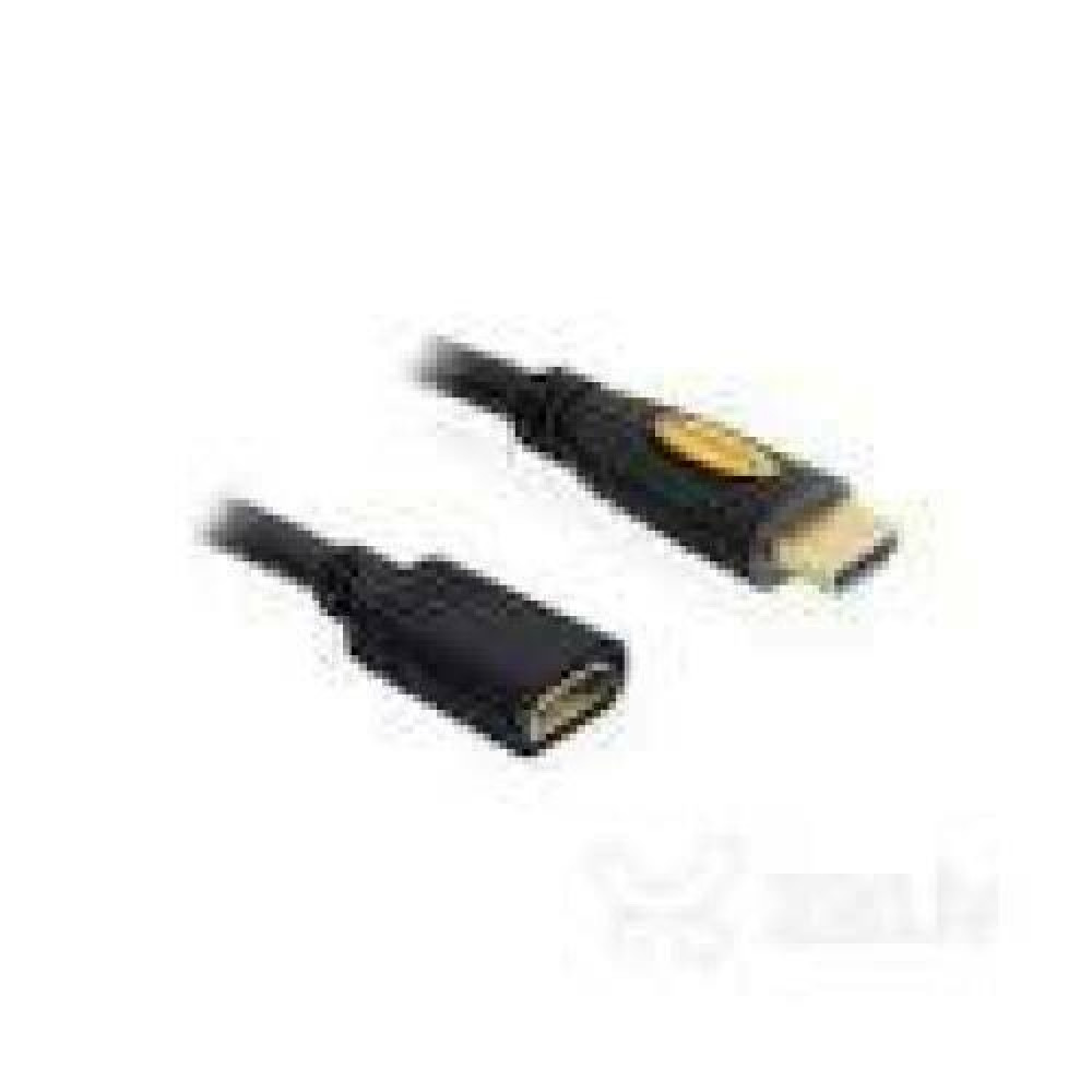 DELOCK Extension Cable High Speed HDMI with Ethernet - HDMI A male > HDMI A female 1m