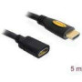 DELOCK Extension Cable High Speed HDMI with Ethernet - HDMI A male > HDMI A female 5m