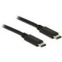 DELOCK Cable USB Type-C 2.0 male > USB 2.0 Type-B male 2.0 m black