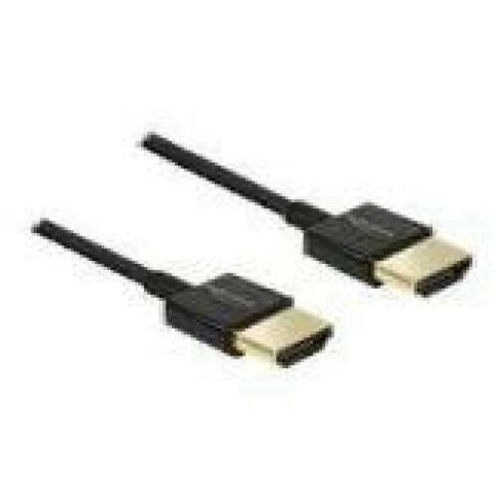 DELOCK cable HDMI A Stecker HDMI A Stecker High Speed with Ethernet 3D 4K 2.0 m Premium Slim Delock