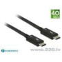 DELOCK cable Thunderbolt 3 USB-C male > USB-C male passive 0.5 m 5 A 40 Gb/s black