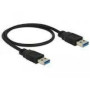 DELOCK Cable USB 3.0 Type-A male > USB 3.0 Type-A male 5.0 m black