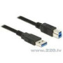 DELOCK Cable USB 3.0 Type-A male > USB 3.0 Type-A male 5.0 m black