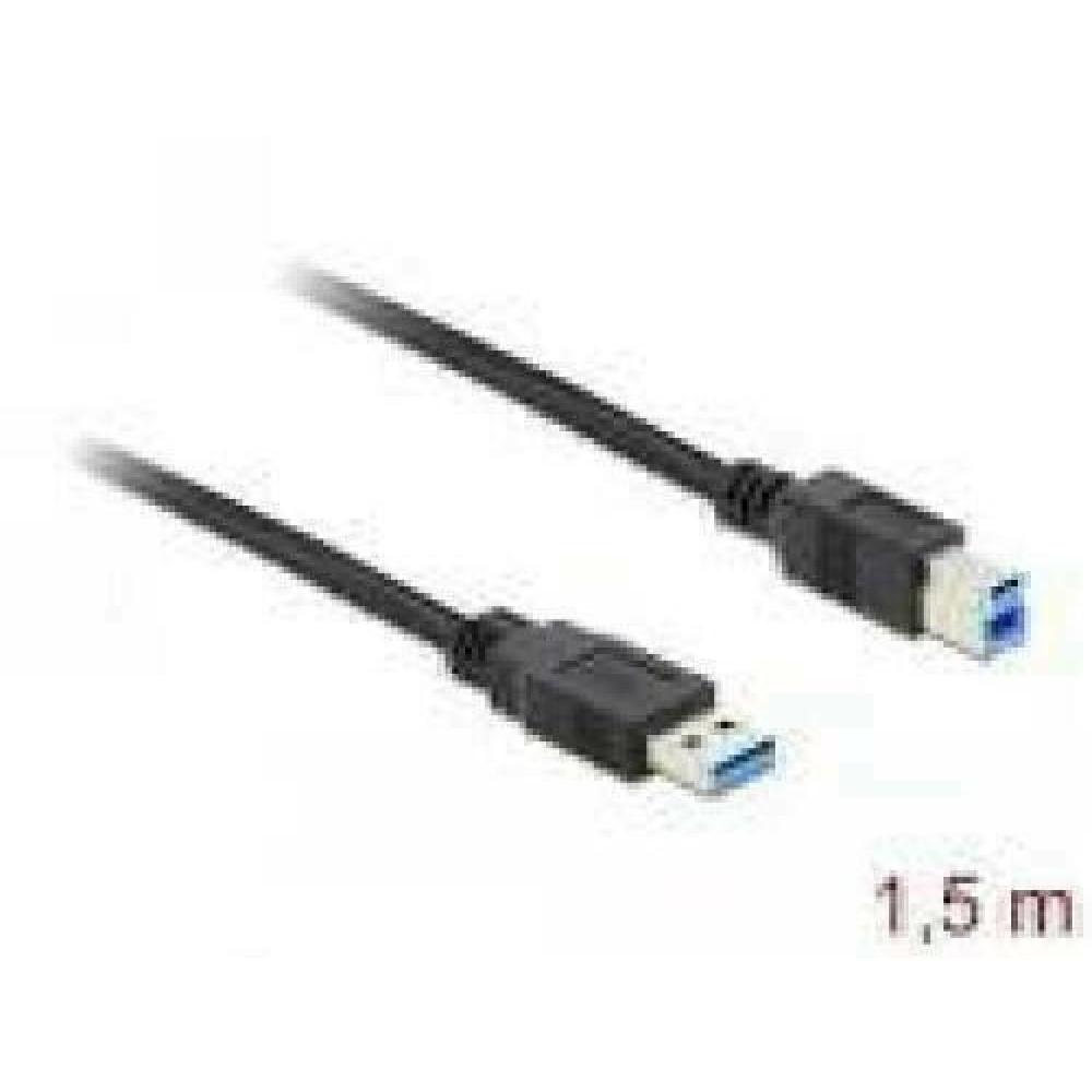 DELOCK Cable USB 3.0 Type-A male > USB 3.0 Type-B male 1.5 m black