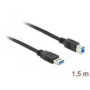 DELOCK Cable USB 3.0 Type-A male > USB 3.0 Type-B male 1.5 m black