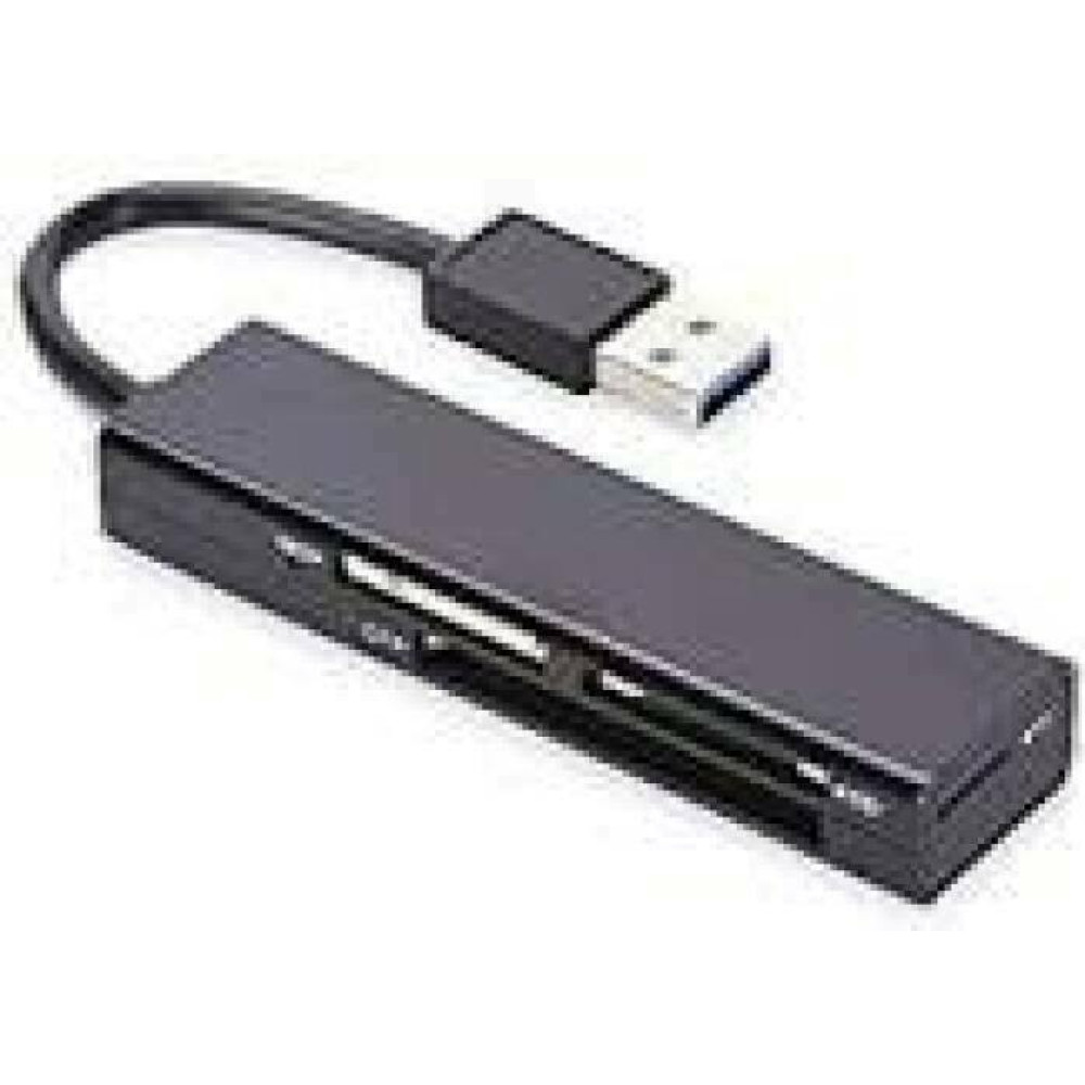 EDNET USB 3.0 Multi Card Reader 4-port supports MS SD T-flash CF Format black