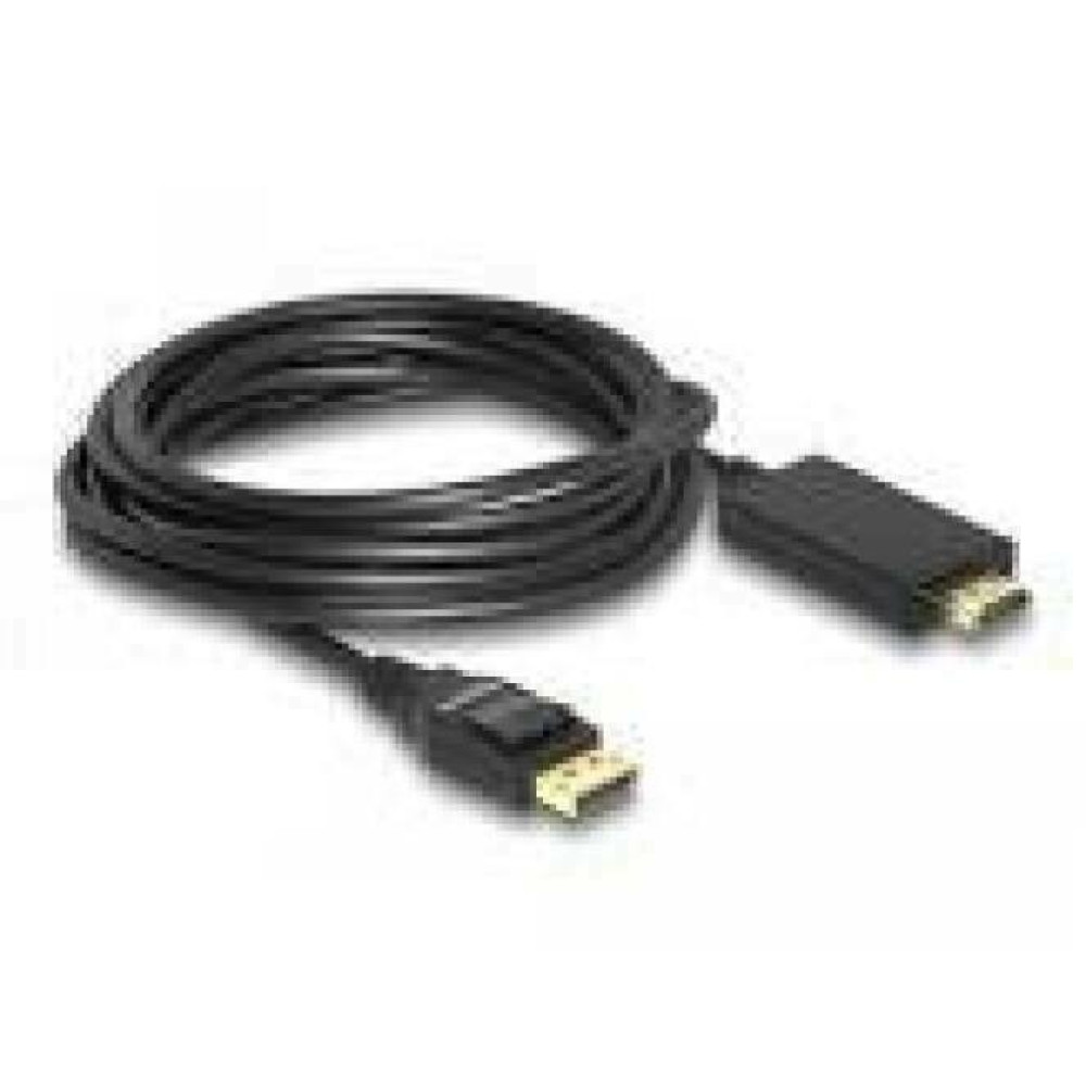 DELOCK Cable Displayport 1.2 male > High Speed HDMI-A male passive 4K 1 m black