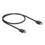 DELOCK Coaxial High Speed HDMI Cable 48 Gbps 8K 60 Hz black 1 m