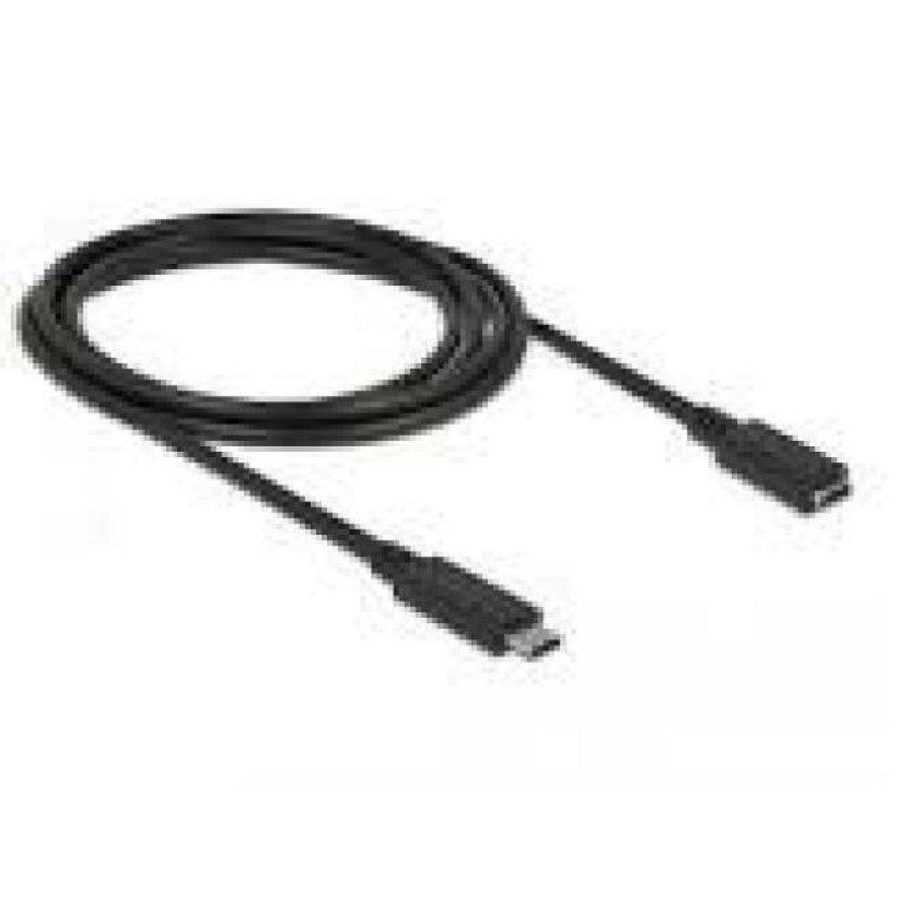 DELOCK Extension cable SuperSpeed USB USB 3.1 Gen 1 USB Type-C male > female 3 A 2.0 m black