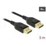 DELOCK DisplayPort cable 8K 60 Hz 3 m DP 8K certified